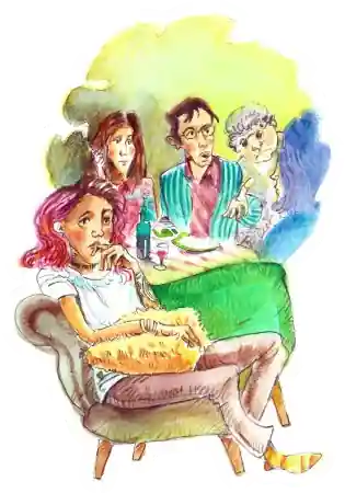 Feeling of not belonging illustration